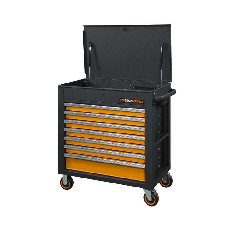 GearWrench 35" 7 DR Tl Cart With Lift Topen - GWR-83246 | GarageAndFab.com