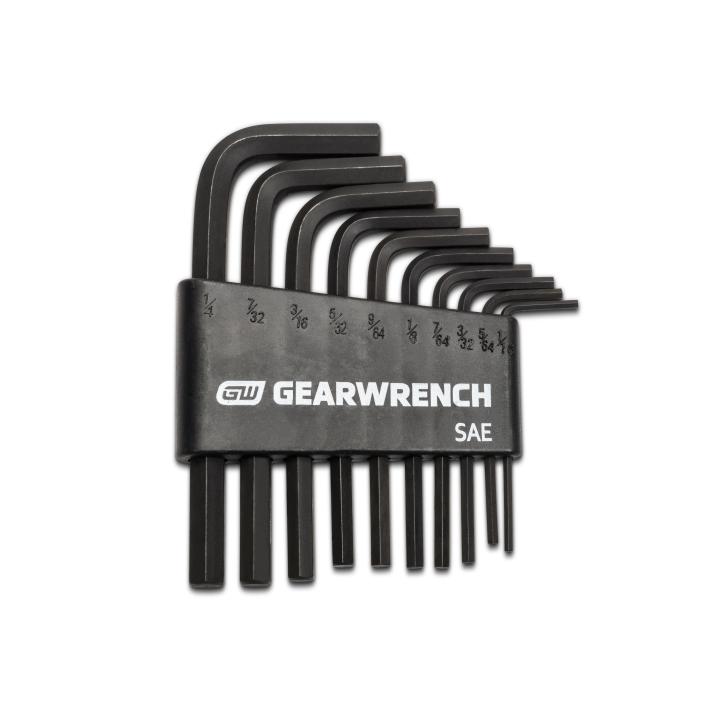 GearWrench 10Pc Sae Short Arm Hex Key Set - GWR-83500 | GarageAndFab.com