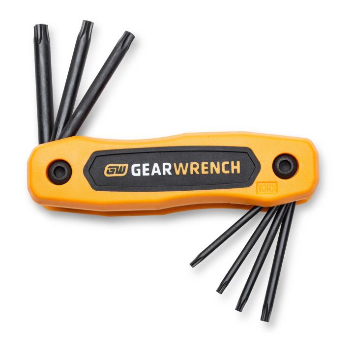 GearWrench 8Pc Tamperepairoof Torx Folding Hex Key Set - GWR-83507 | GarageAndFab.com