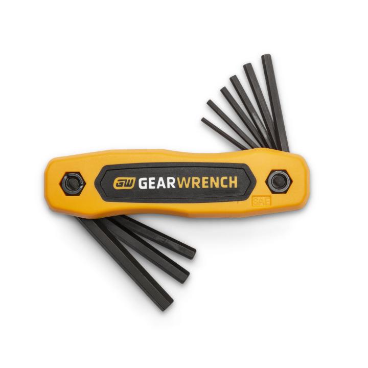 GearWrench 9Pc Sae Folding Hex Key Set - GWR-83509 | GarageAndFab.com