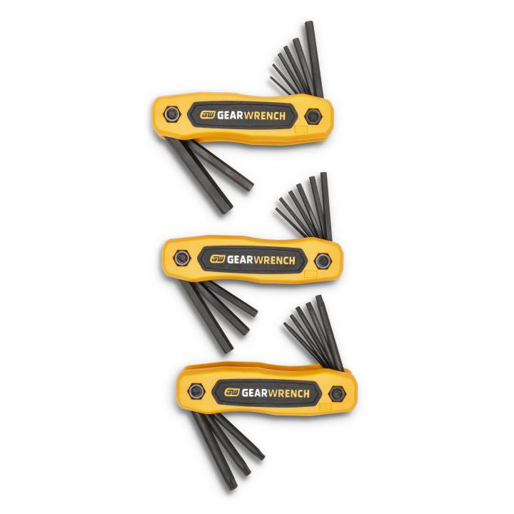 GearWrench 25Pc Sae/Metric Torx Folding Hex Key Set - GWR-83512 | GarageAndFab.com