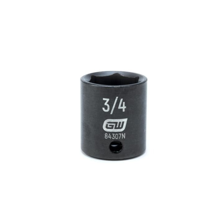 GearWrench 3/8"Drive 3/4" Standard Impact Socket - GWR-84307N | GarageAndFab.com