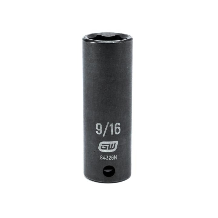 GearWrench 3/8"Drive 9/16" Deep Impact Socket - GWR-84326N | GarageAndFab.com