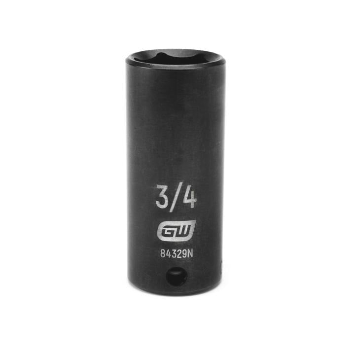 GearWrench 3/8"Drive 3/4" Deep Impact Socket - GWR-84329N | GarageAndFab.com