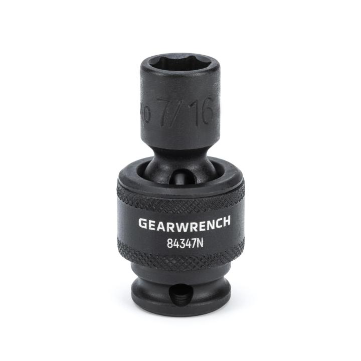 GearWrench 3/8" DR 6PT Univ Impact Socket 7/16" - GWR-84347N | GarageAndFab.com