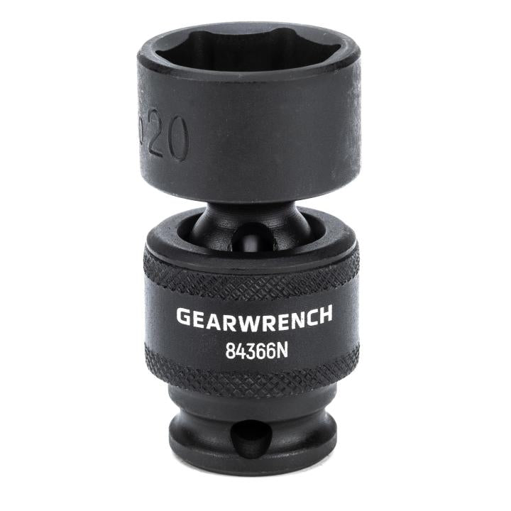 GearWrench 3/8" DR 6PT Universal Socket 20MM - GWR-84366N | GarageAndFab.com