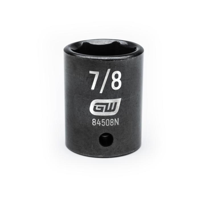 GearWrench 1/2"Drive 7/8" Standard Impact Socket - GWR-84508N | GarageAndFab.com