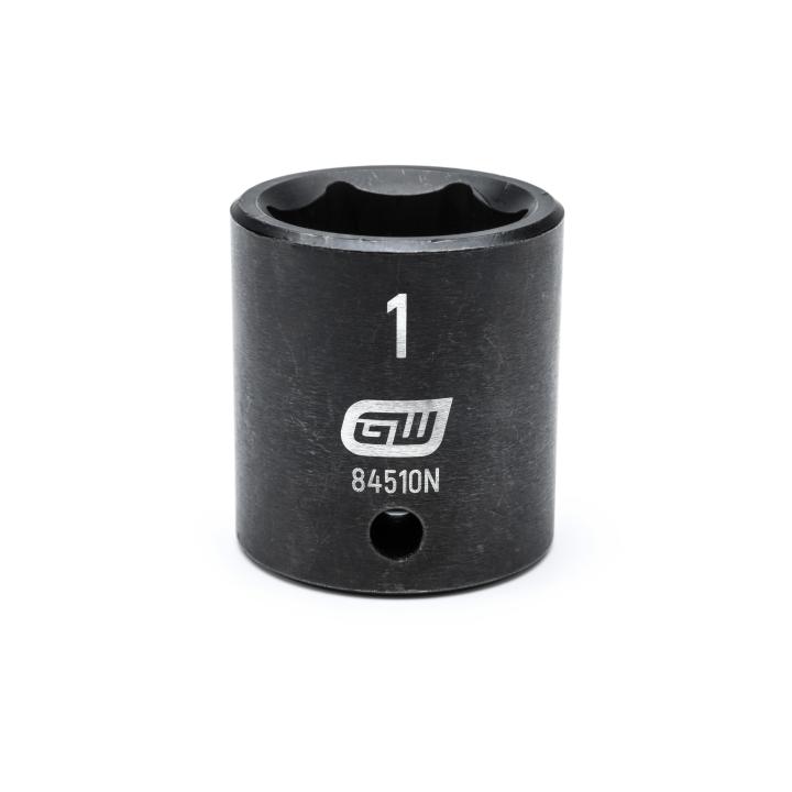 GearWrench 1/2"Drive 1" Standard Impact Socket - GWR-84510N | GarageAndFab.com