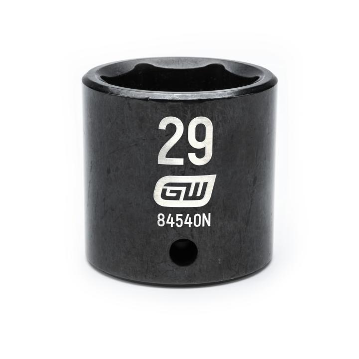 GearWrench 1/2"Drive 29MM Standard Impact Socket - GWR-84540N | GarageAndFab.com