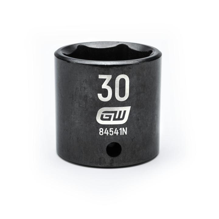 GearWrench 1/2"Drive 30MM Standard Impact Socket - GWR-84541N | GarageAndFab.com