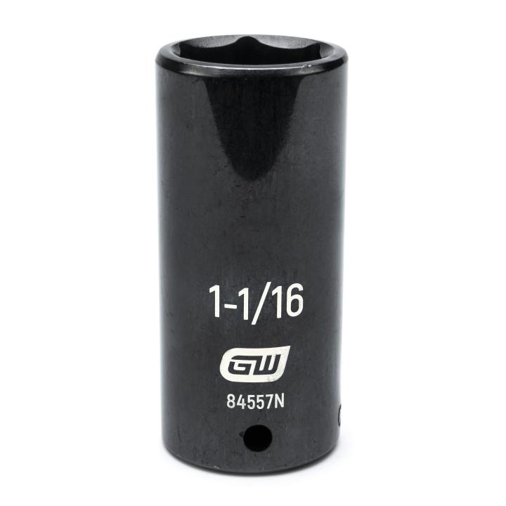 GearWrench 1/2"Drive 1-1/16" Deep Impact Socket - GWR-84557N | GarageAndFab.com