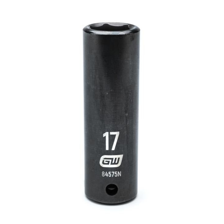 GearWrench 1/2"Drive 17MM Deep Impact Socket - GWR-84575N | GarageAndFab.com