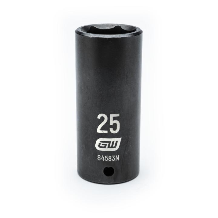 GearWrench 1/2"Drive 25MM Deep Impact Socket - GWR-84583N | GarageAndFab.com