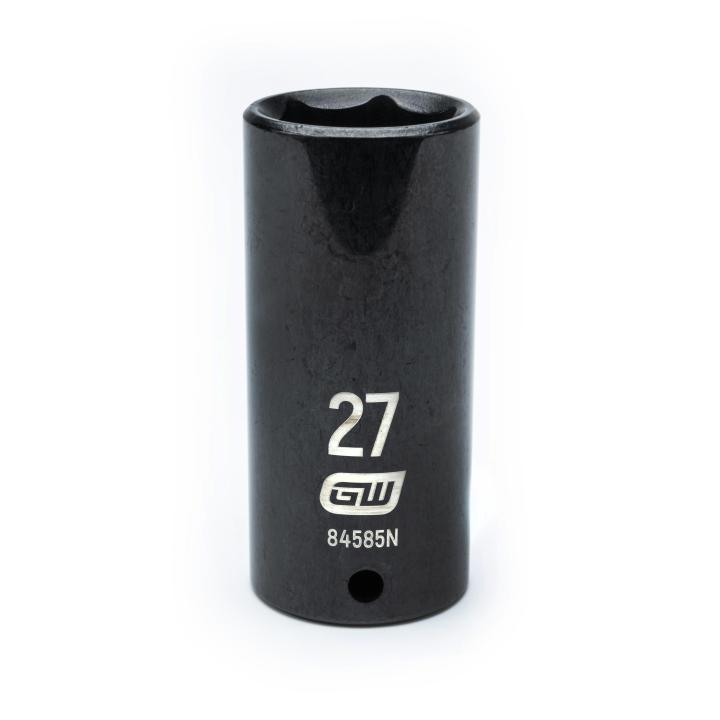 GearWrench 1/2"Drive 27MM Deep Impact Socket - GWR-84585N | GarageAndFab.com