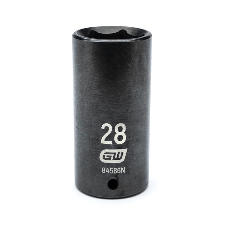 GearWrench 1/2"Drive 28MM Deep Impact Socket - GWR-84586N | GarageAndFab.com