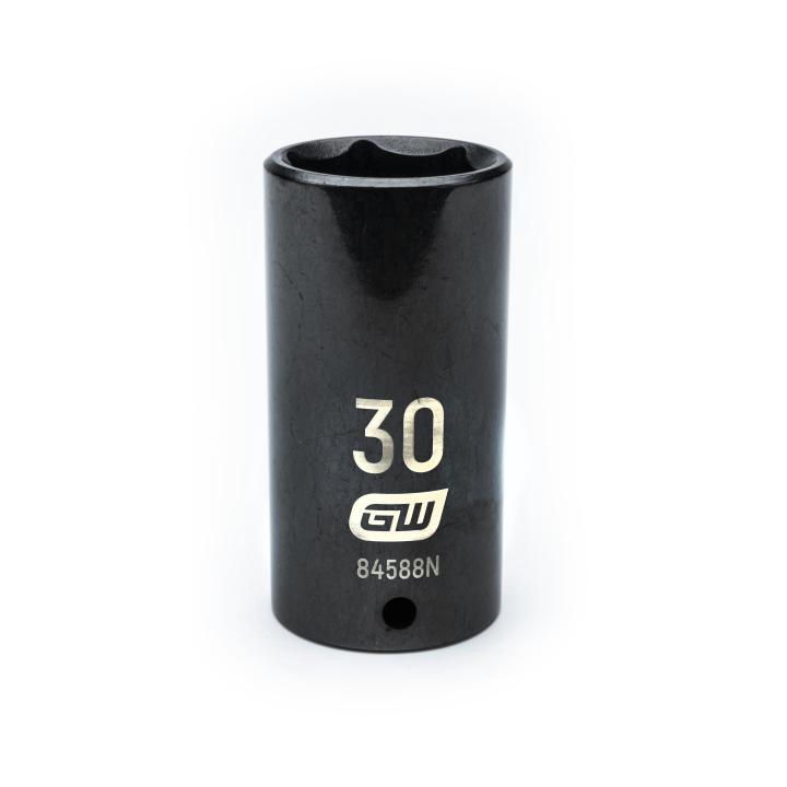 GearWrench 1/2"Drive 30MM Deep Impact Socket - GWR-84588N | GarageAndFab.com