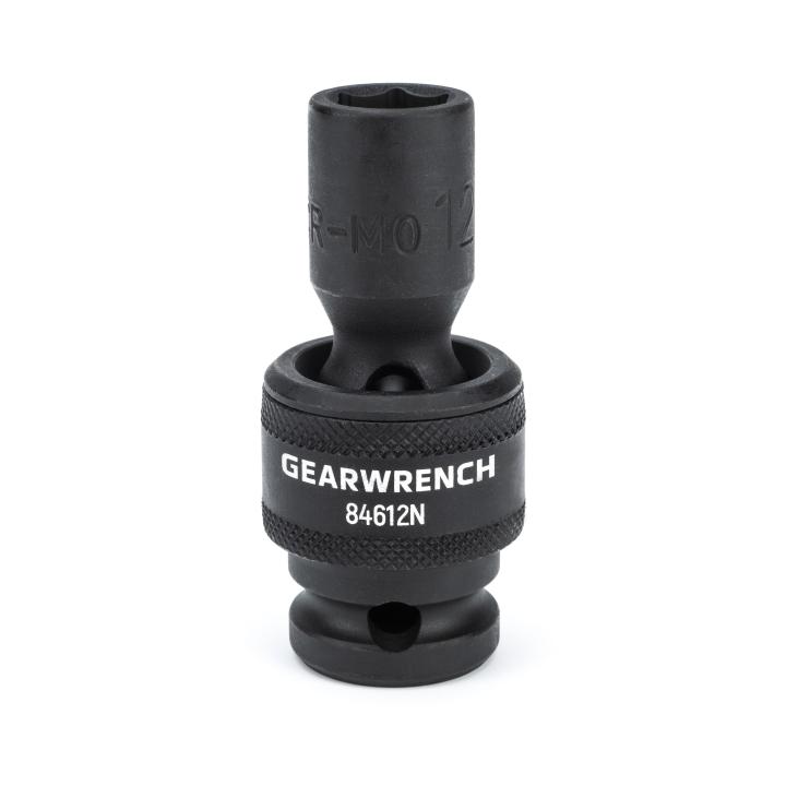 GearWrench 1/2DR 6PT Univ Impact Socket 12MM - GWR-84612N | GarageAndFab.com