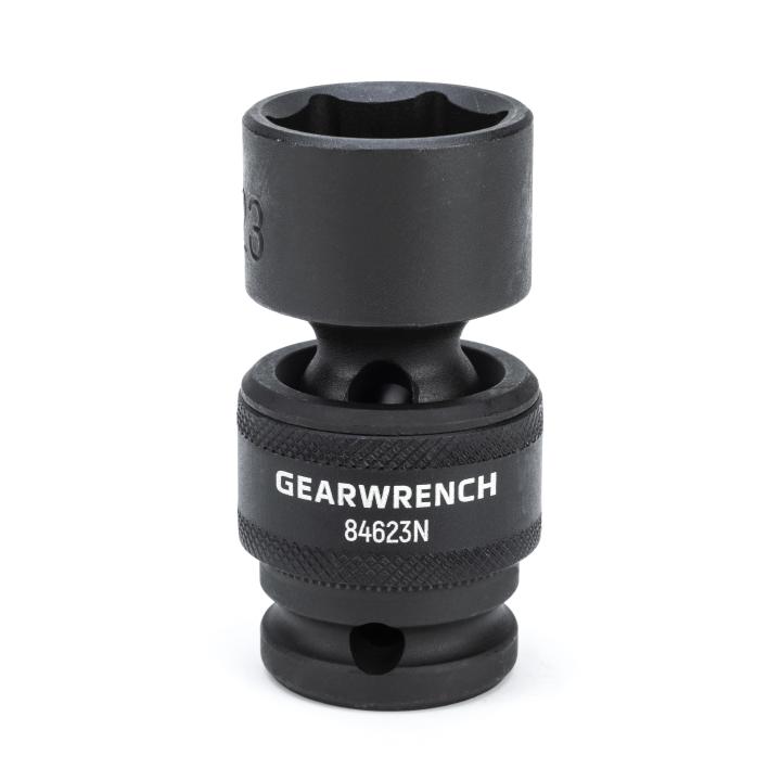 GearWrench 1/2DR 6PT Univ Impact Socket 23MM - GWR-84623N | GarageAndFab.com