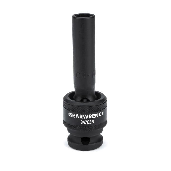 GearWrench 1/2DR 6PT Deep Univ Socket 10MM - GWR-84702N | GarageAndFab.com