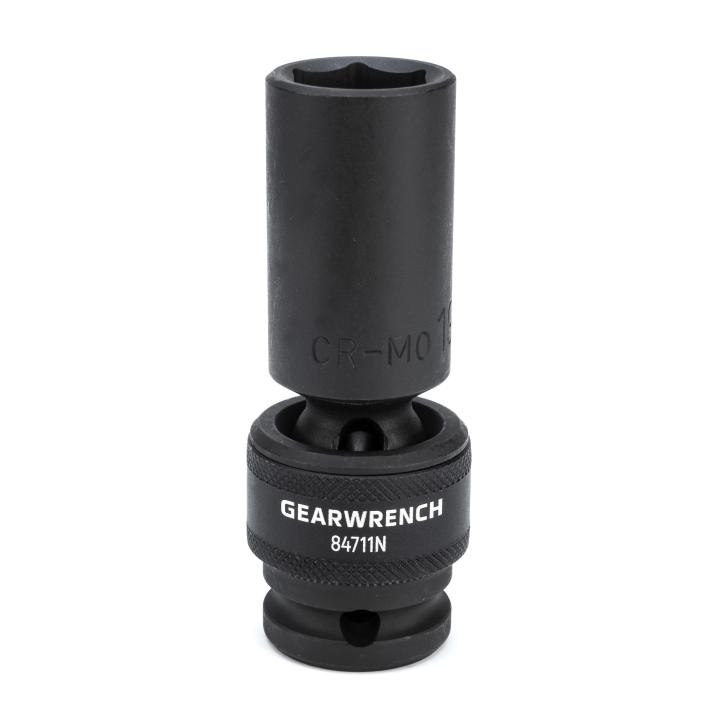 GearWrench 1/2DR 6PT Deep Univ Socket 19MM - GWR-84711N | GarageAndFab.com