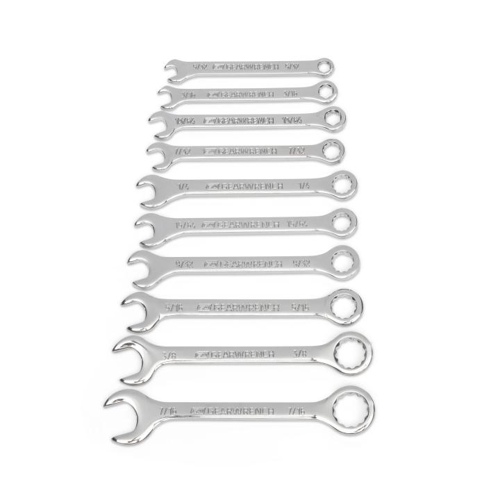 GearWrench 10Pc. Sae Midget Combination Wrench Set - GWR-86560 | GarageAndFab.com