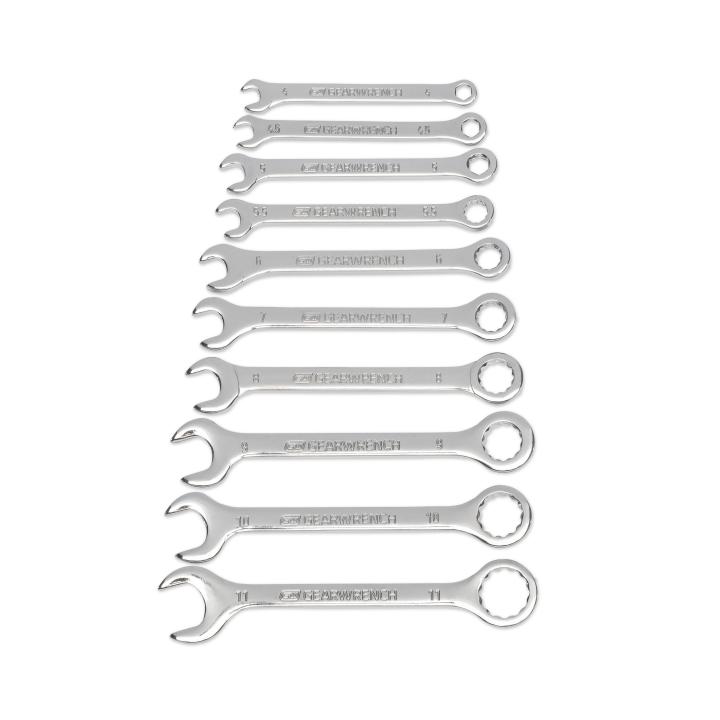 GearWrench 10Pc. Metric Midget Combination Wrench Set - GWR-86561 | GarageAndFab.com