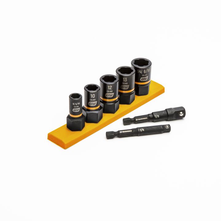 GearWrench 7Pc Metric Bolt Biter Set W/Adapters - GWR-87911 | GarageAndFab.com