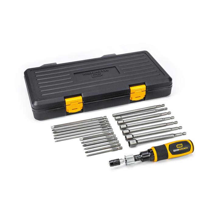 GearWrench Torque Screwdriver Set,20Pc,10-50In/Lb - GWR-89620 | GarageAndFab.com