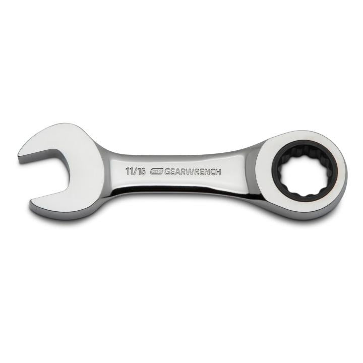 GearWrench Wrench Rat Combination Stubby 11/16 - GWR-9505D | GarageAndFab.com