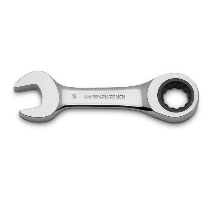 GearWrench Wrench Rat Combination Stubby 16MM - GWR-9516D | GarageAndFab.com