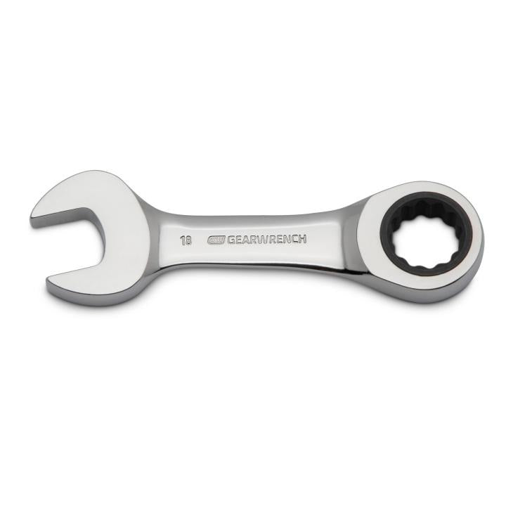 GearWrench Wrench Rat Combination Stubby 18MM - GWR-9518D | GarageAndFab.com