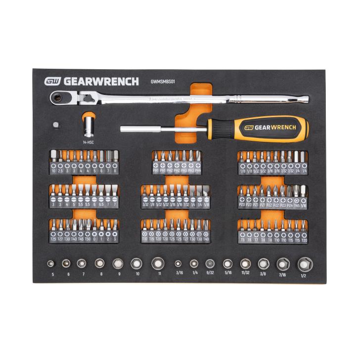 GearWrench Modset Micro Bits Set, 105 Pc - GWR-GWMSMBS01 | GarageAndFab.com