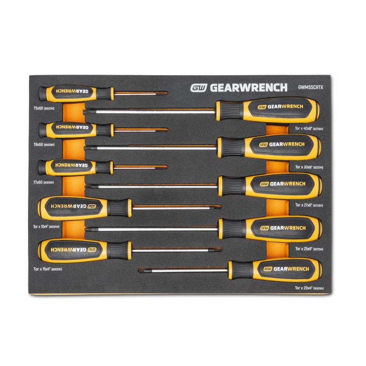 GearWrench Modset Screwdrivers - Torx, 10 Pc - GWR-GWMSSCRTX | GarageAndFab.com