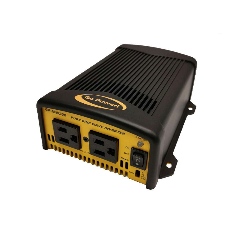 Go Power GP-ISW200 200W Industrial Pure Sine Wave Inverter | GarageAndFab.com | Munro Industries