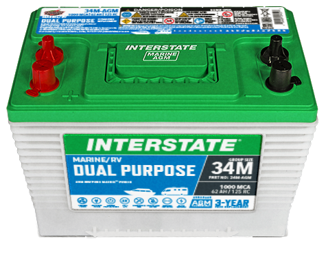 Interstate Battery 34M-AGM | GarageAndFab.com 