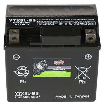 Interstate Battery CYTX5L-BS | GarageAndFab.com 