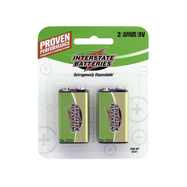 Interstate Battery DRY0195 9V Front | GarageAndFab.com  600x600