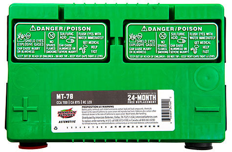 Interstate Battery MT-78 | GarageAndFab.com 