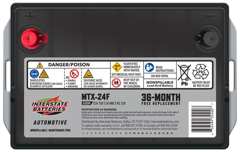 Interstate Battery MTX-24F | GarageAndFab.com 