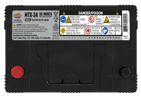 Interstate Battery MTX-34 | GarageAndFab.com 