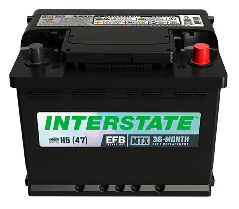 Interstate Battery MTX-47/H5-EFB | GarageAndFab.com 