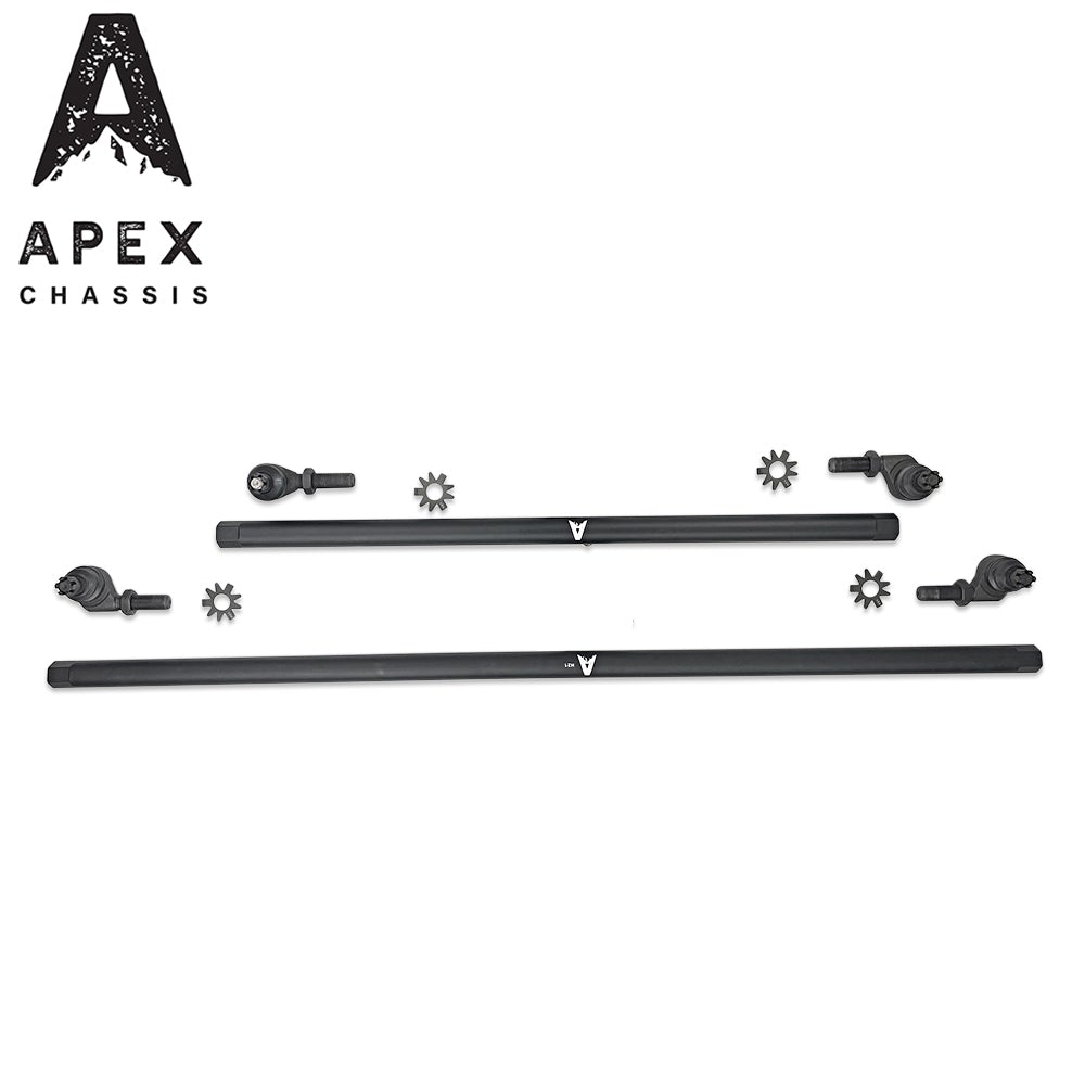 APEX KIT150NF - Jeep JK 1Ton Steering Kit - BLK Aluminum | GarageAndFab.com