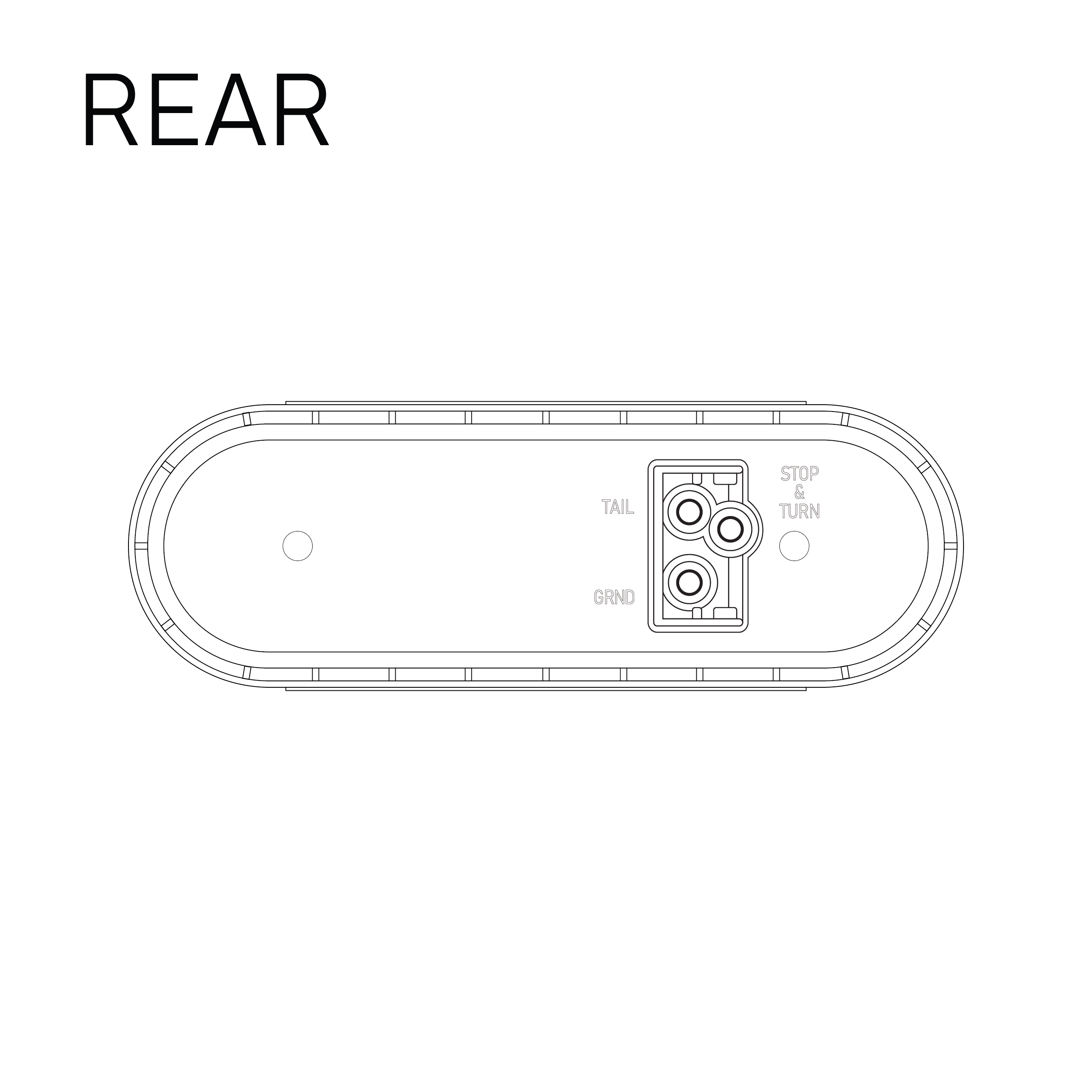 Uni-Bond LIGLED2238H-6C Heated LED 6" Oval Signal Lamp - Clear | GarageAndFab.com