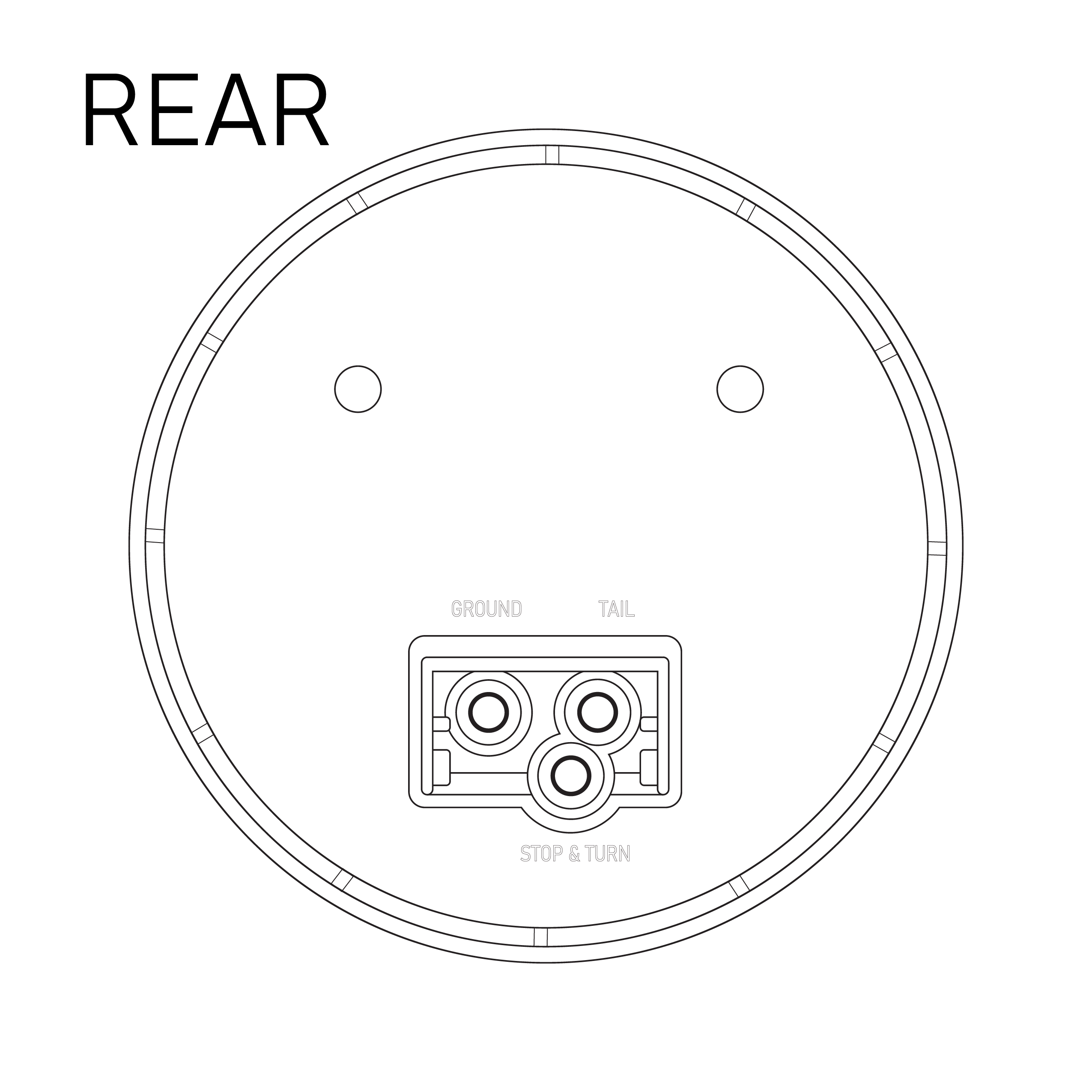 Uni-Bond LED4000H-7C Heated LED 4" Round Signal Lamp - Clear| RogueFuel.ca