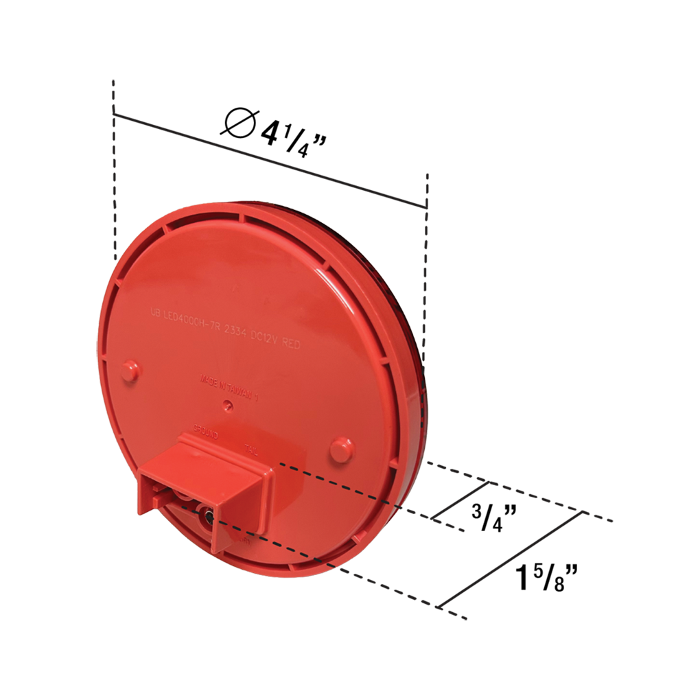 Uni-Bond LED4000H-7C Heated LED 4" Round Signal Lamp - Clear| RogueFuel.ca