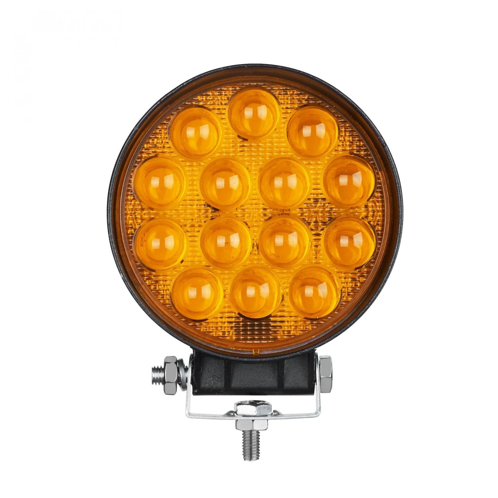 Vivid VLED-WL-32A Amber Series Led Work Light 4 Inch Round Flood Amber | GarageAndFab.com