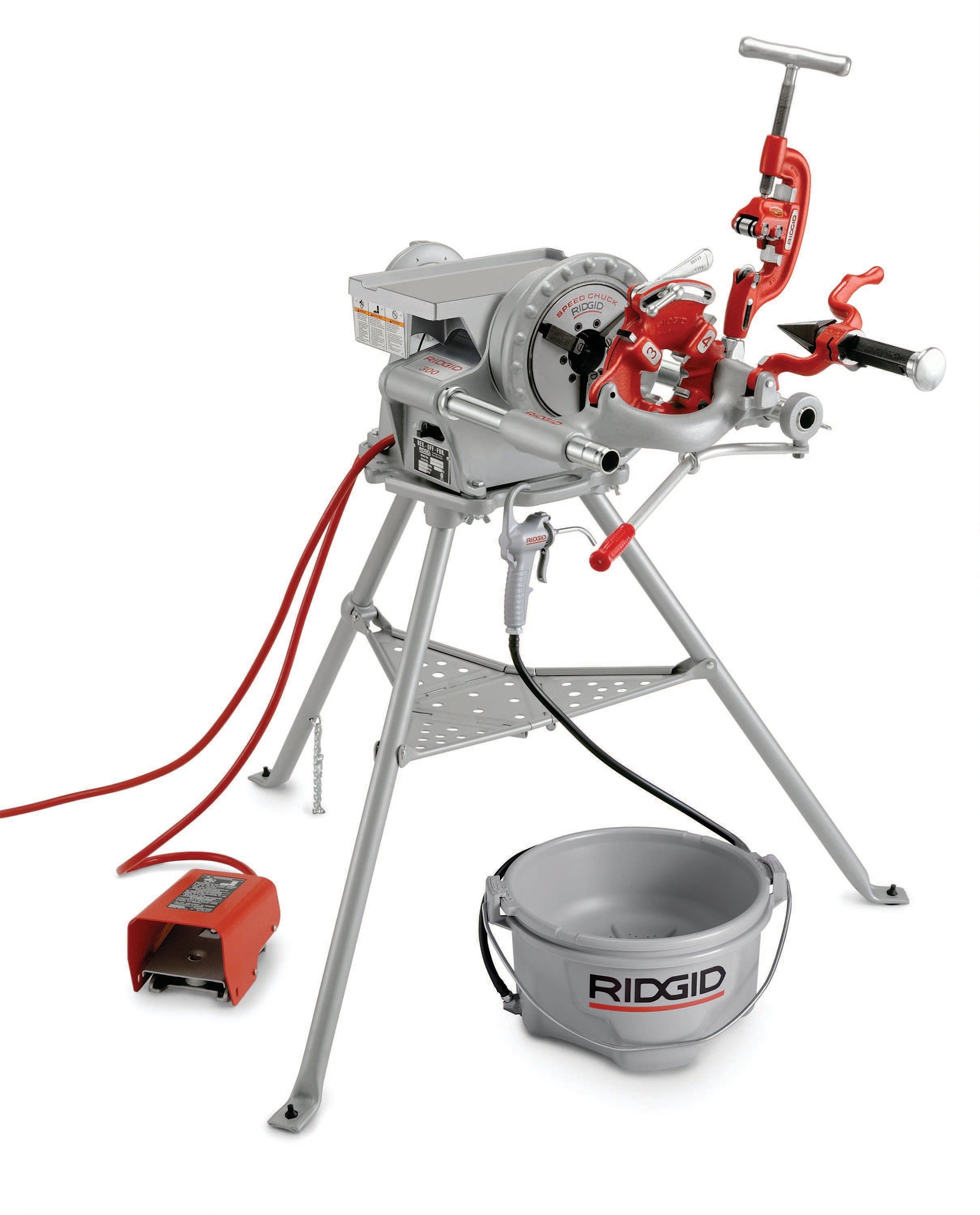 Ridgid Model 300 Complete Threading System, 1/8" To 2" (3Mm To 50 Mm) Thread Capacity, 115V - RGD-15682 | GarageAndFab.com