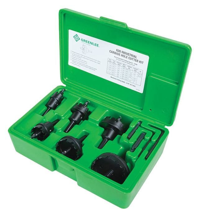 Greenlee Carbide Cutter Set, 8Pc - GRE-628 | GarageAndFab.com