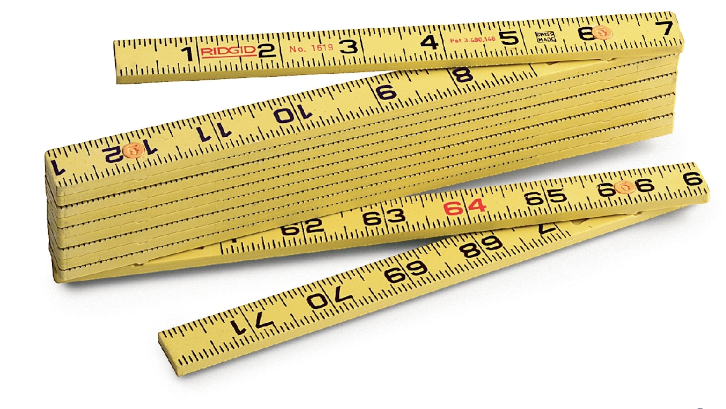 Ridgid 2M Fiberglass Folding Metric Rule - RGD-81280 | GarageAndFab.com