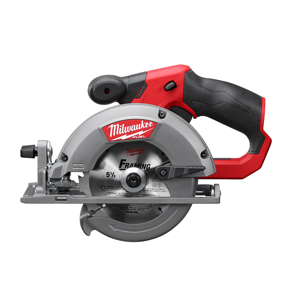 Milwaukee Electric 12V M12 Fuel 5-3/8" Circular Saw (Tool Only), 1-5/8" Cut Capacity - MLW-2530-20 | GarageAndFab.com